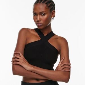 Aritzia Sculpt Knit Crisscross top